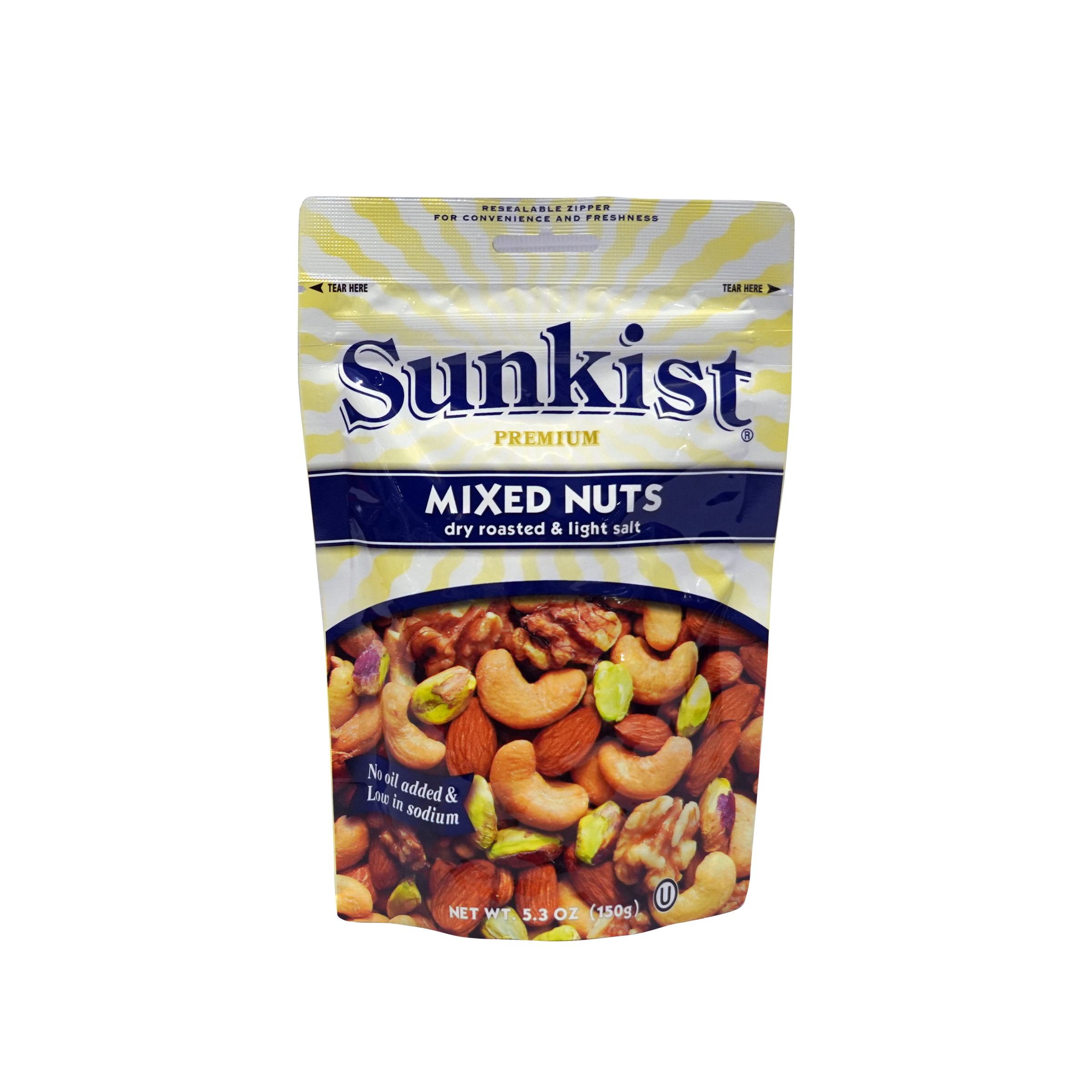 Sunkist Dry Roasted and Lightly Salted Mixed Nuts (150g)